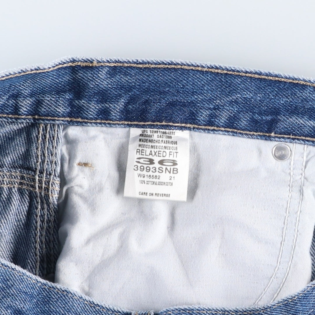 Dickies Relaxed Fit Denim Painter Shorts, Men's W36 cotton blue type Vintage Second Hand