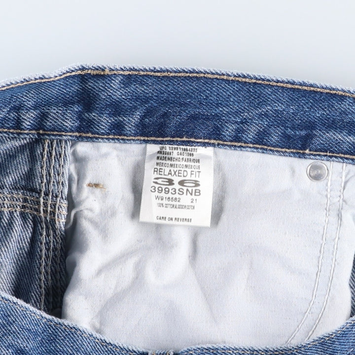 Dickies Relaxed Fit Denim Painter Shorts, Men's W36 cotton blue type Vintage Second Hand