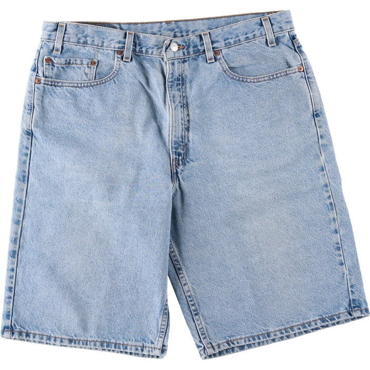 2000'S Levi's 550 Relaxed Fit Denim Shorts/Jorts Men's Size W37 cotton Blue type light blue Vintage Second Hand