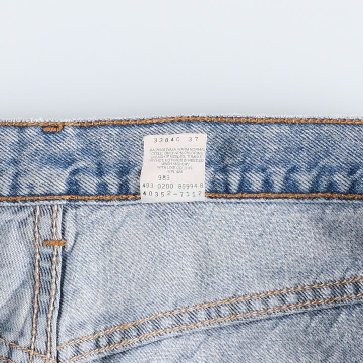 2000'S Levi's 550 Relaxed Fit Denim Shorts/Jorts Men's Size W37 cotton Blue type light blue Vintage Second Hand