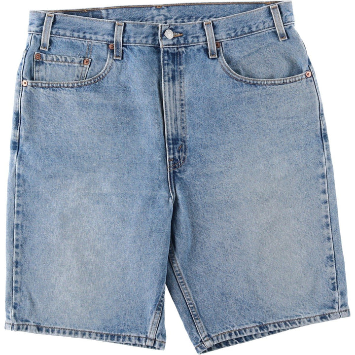 2000'S Levi's 550 Regular Fit Denim Shorts (Men's size W36 equivalent) cotton blue type Vintage Second Hand