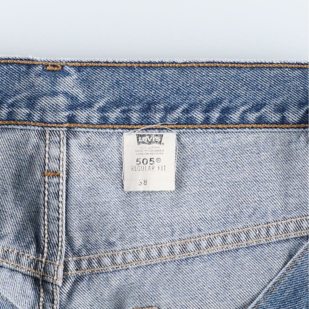 2000'S Levi's 550 Regular Fit Denim Shorts (Men's size W36 equivalent) cotton blue type Vintage Second Hand