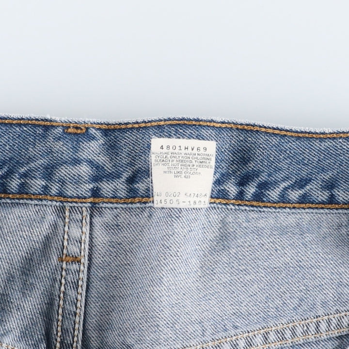 2000'S Levi's 550 Regular Fit Denim Shorts (Men's size W36 equivalent) cotton blue type Vintage Second Hand