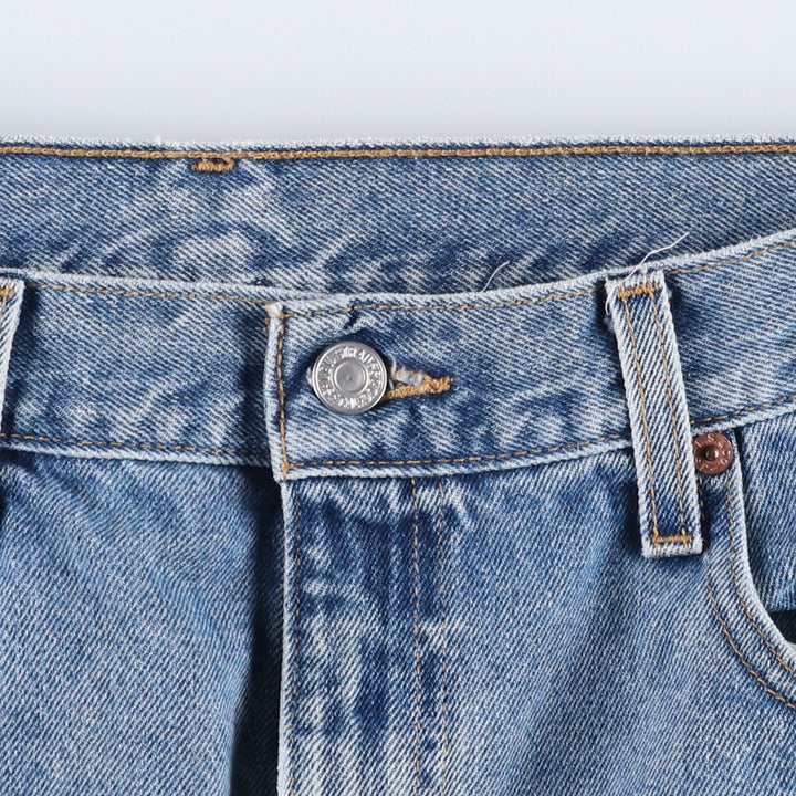 2000'S Levi's 550 Regular Fit Denim Shorts (Men's size W36 equivalent) cotton blue type Vintage Second Hand