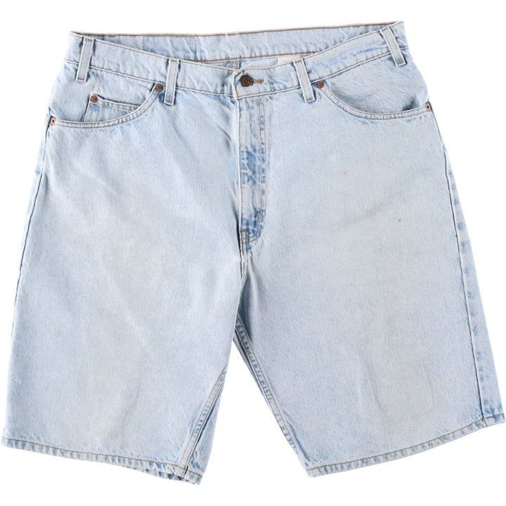 90s-00'S Levi's 550 Denim Shorts, Men's W37 (approx.), Vintage unclear Blue type light blue Vintage Second Hand