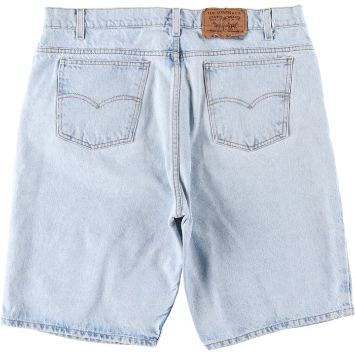 90s-00'S Levi's 550 Denim Shorts, Men's W37 (approx.), Vintage unclear Blue type light blue Vintage Second Hand