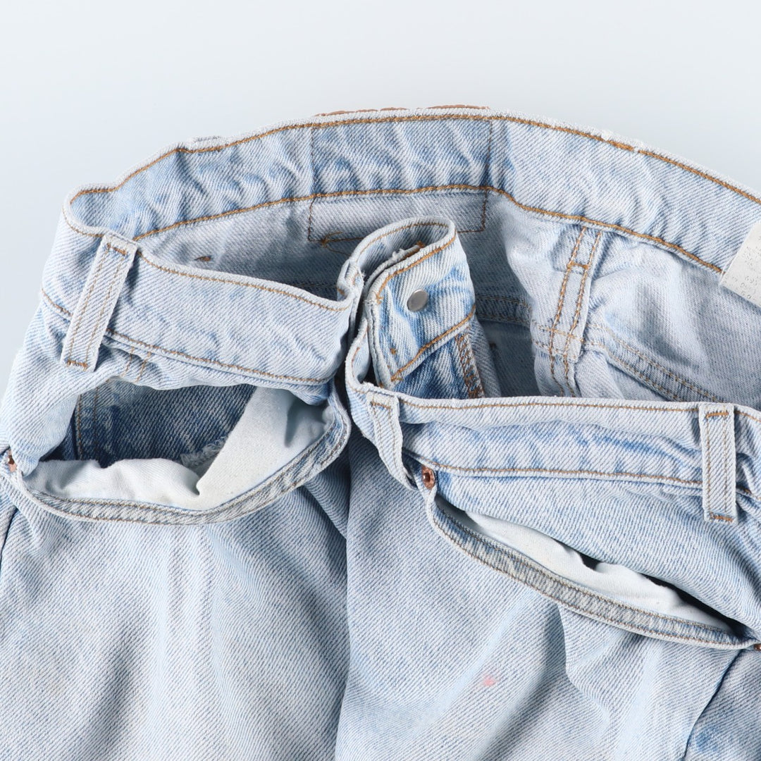 90s-00'S Levi's 550 Denim Shorts, Men's W37 (approx.), Vintage unclear Blue type light blue Vintage Second Hand