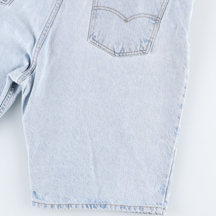 90s-00'S Levi's 550 Denim Shorts, Men's W37 (approx.), Vintage unclear Blue type light blue Vintage Second Hand