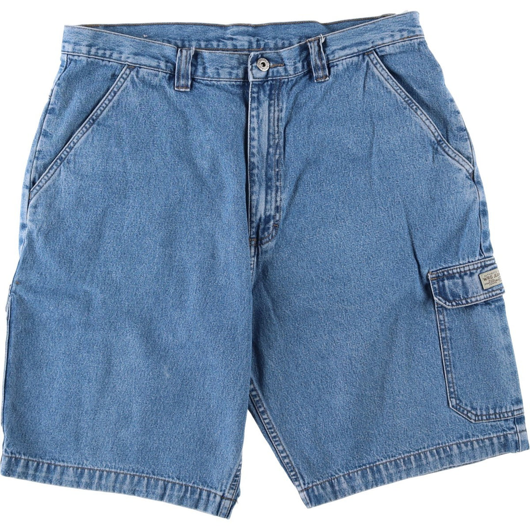 Wrangler Men's Denim Cargo Shorts, Size W36 cotton blue type Vintage Second Hand