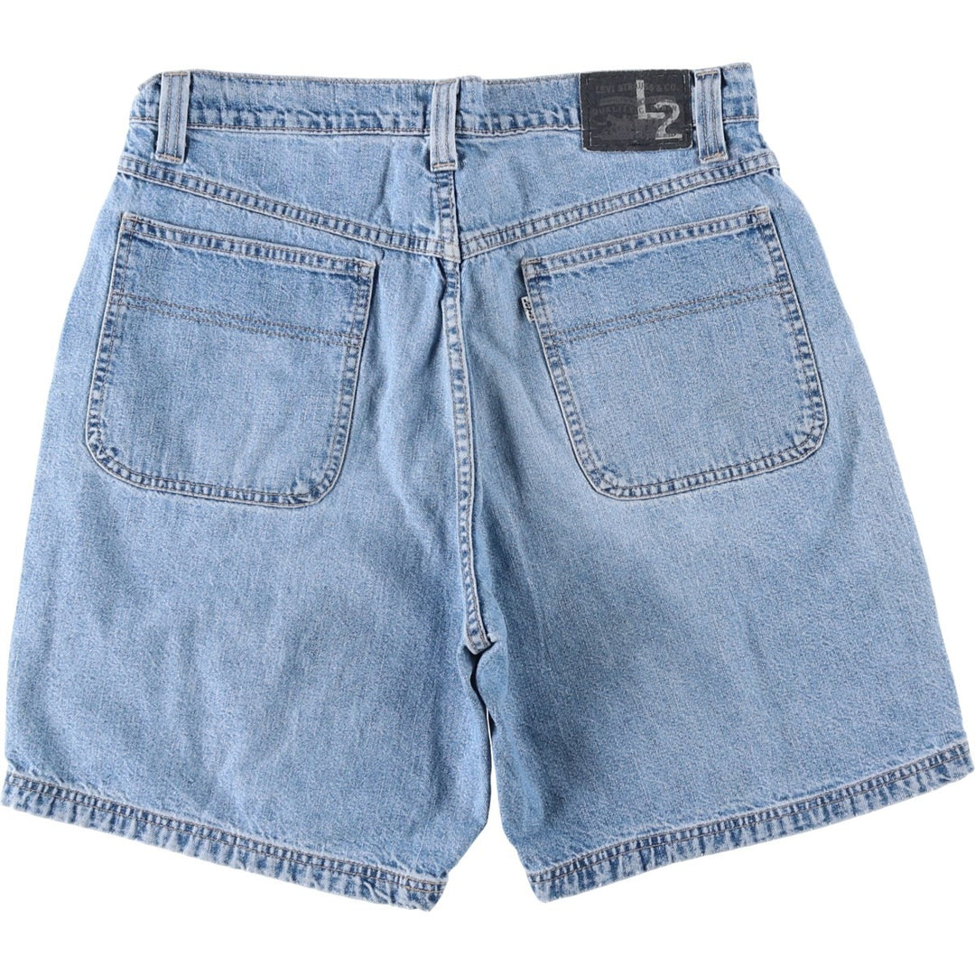 1990'S Levi's L2 575-9561 Denim Shorts, Men's Size W33 (approx.), Vintage cotton blue type Vintage Second Hand