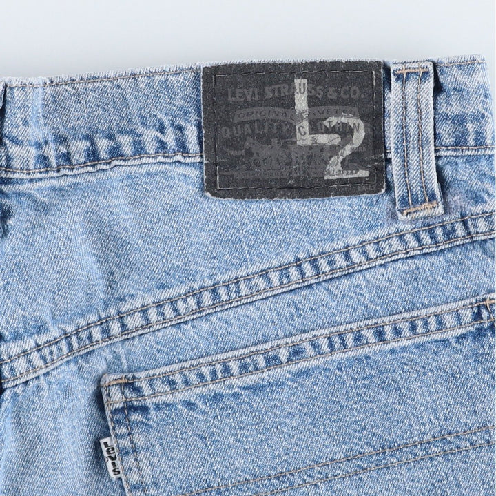 1990'S Levi's L2 575-9561 Denim Shorts, Men's Size W33 (approx.), Vintage cotton blue type Vintage Second Hand