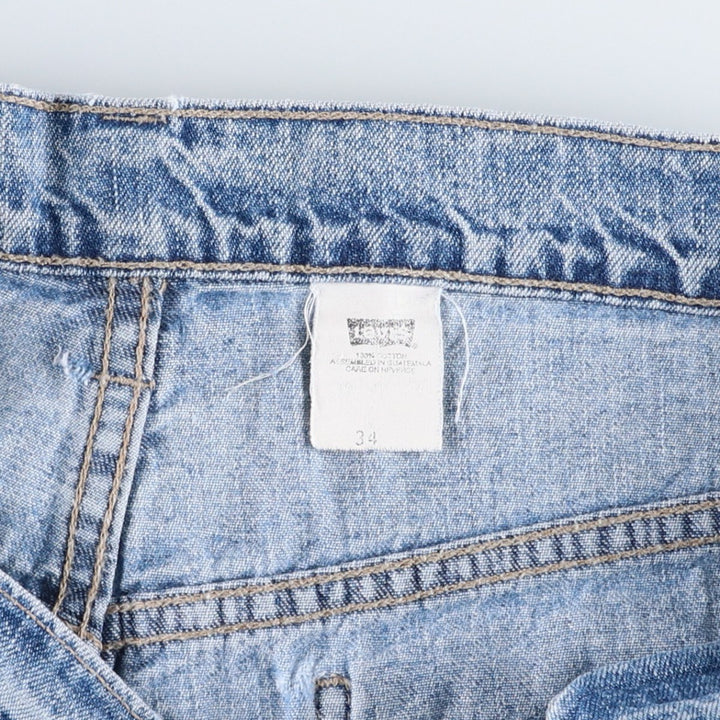 1990'S Levi's L2 575-9561 Denim Shorts, Men's Size W33 (approx.), Vintage cotton blue type Vintage Second Hand