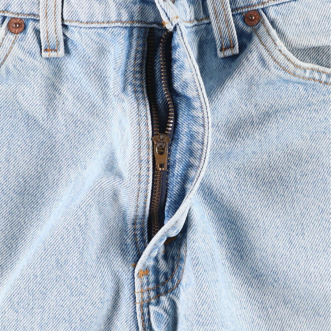 90'S Levi's 550-0234 Orange Tab Denim Shorts, Half Pants, Made in USA, Men's W32 (approx.), Vintage cotton Blue type light blue Vintage Second Hand