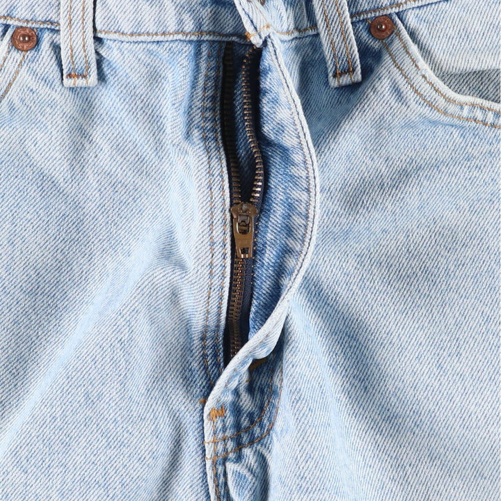 90'S Levi's 550-0234 Orange Tab Denim Shorts, Half Pants, Made in USA, Men's W32 (approx.), Vintage cotton Blue type light blue Vintage Second Hand