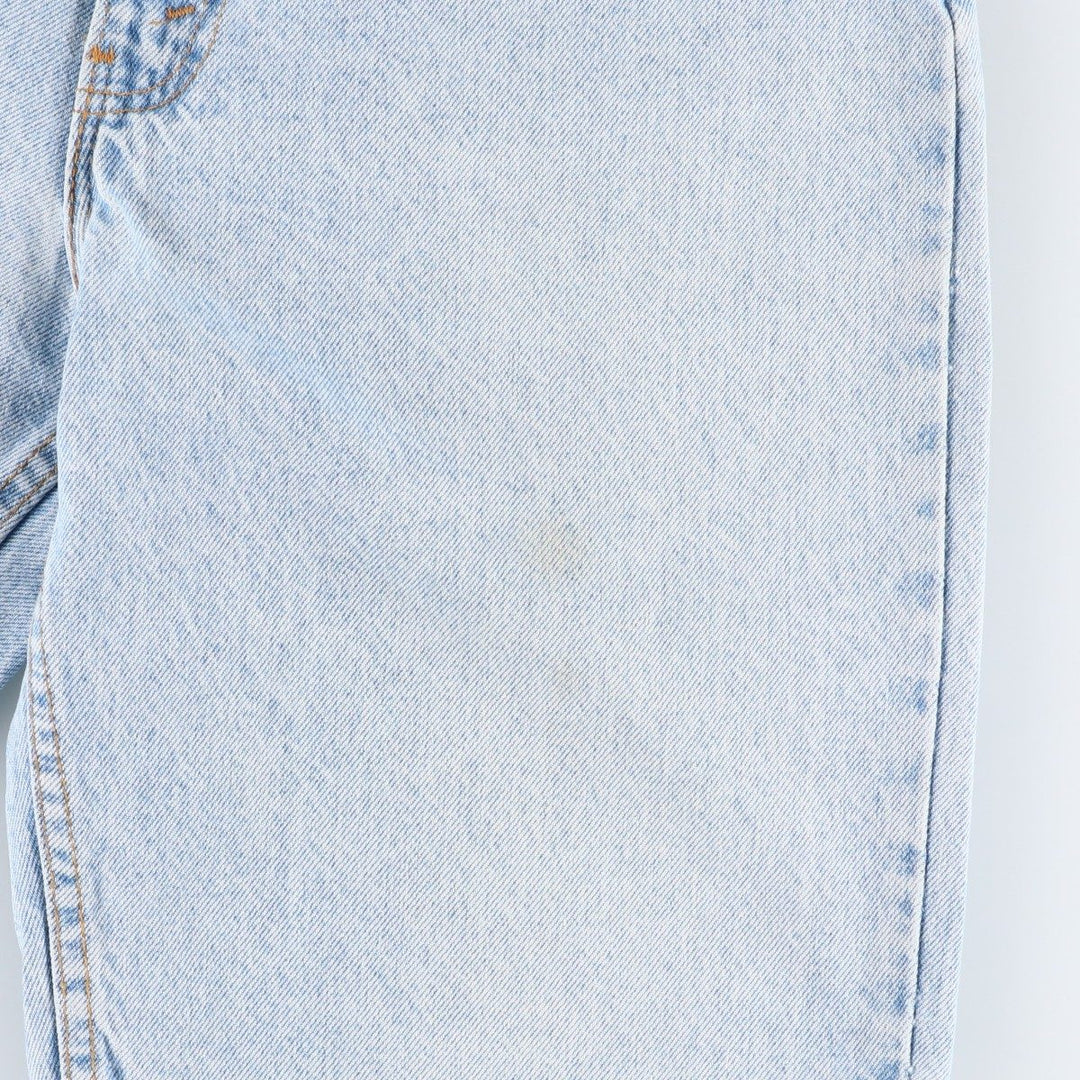 90'S Levi's 550-0234 Orange Tab Denim Shorts, Half Pants, Made in USA, Men's W32 (approx.), Vintage cotton Blue type light blue Vintage Second Hand