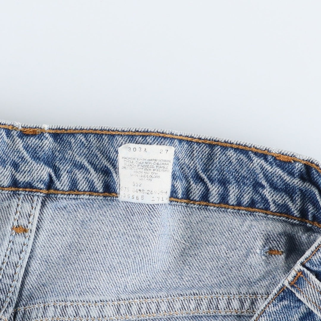 1990'S Levi's 565-1714 Wide Leg Denim Shorts, Made in USA, Men's Size W34 (approx.), Vintage. cotton blue type Vintage Second Hand