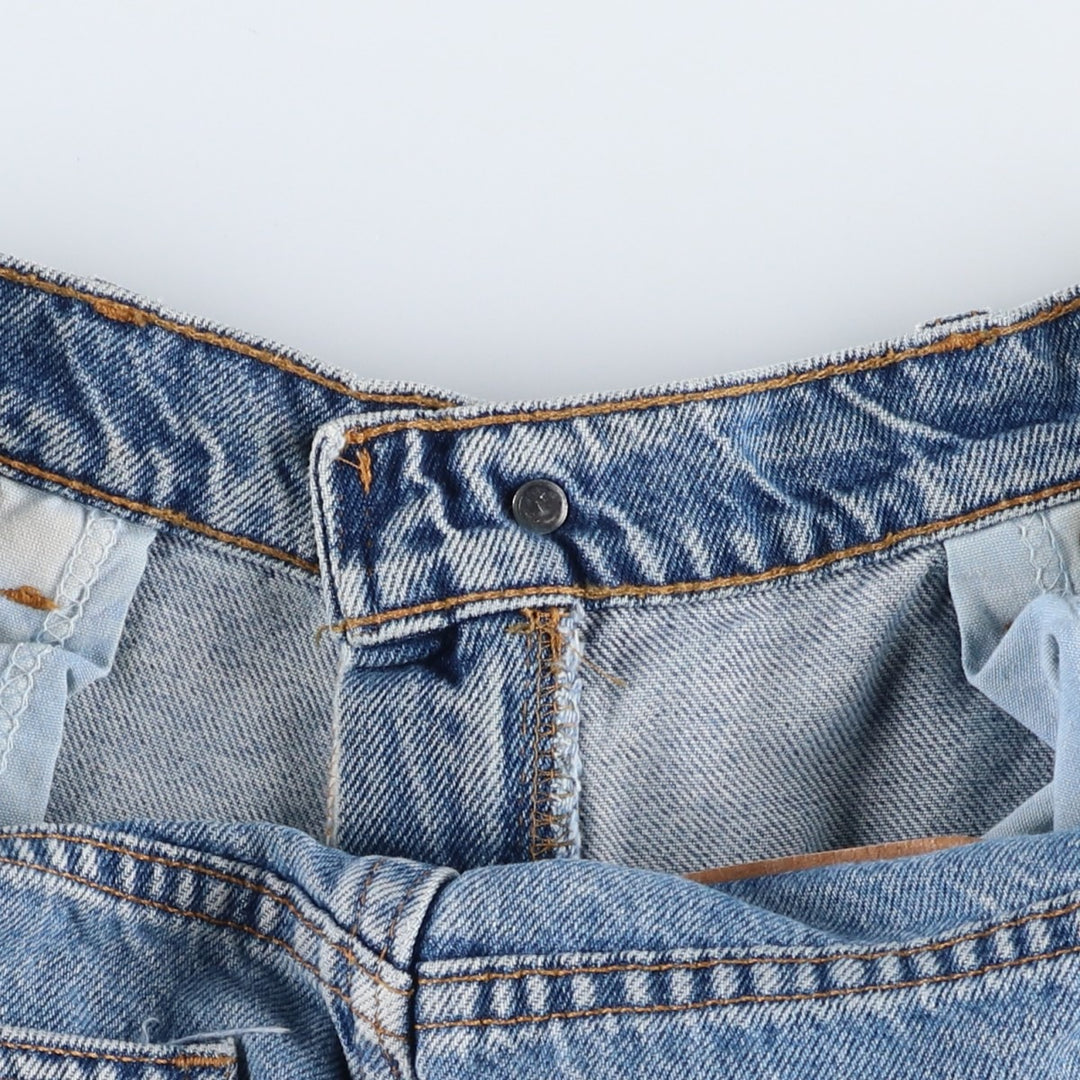 1990'S Levi's 565-1714 Wide Leg Denim Shorts, Made in USA, Men's Size W34 (approx.), Vintage. cotton blue type Vintage Second Hand