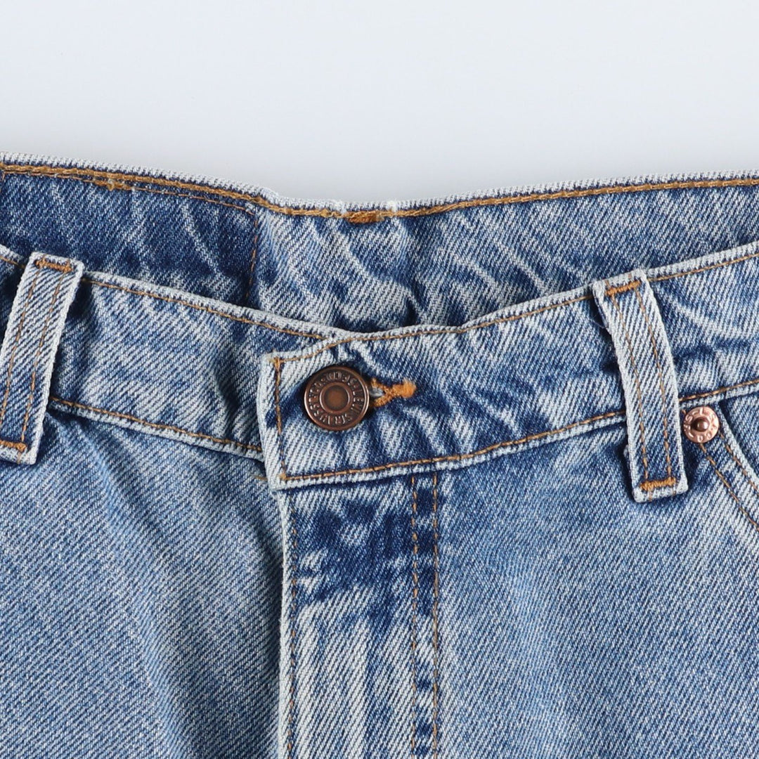 1990'S Levi's 565-1714 Wide Leg Denim Shorts, Made in USA, Men's Size W34 (approx.), Vintage. cotton blue type Vintage Second Hand