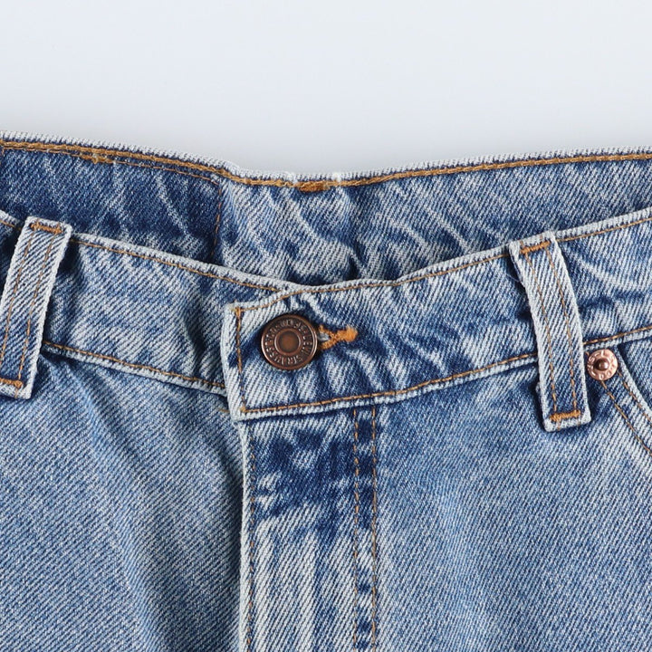 1990'S Levi's 565-1714 Wide Leg Denim Shorts, Made in USA, Men's Size W34 (approx.), Vintage. cotton blue type Vintage Second Hand