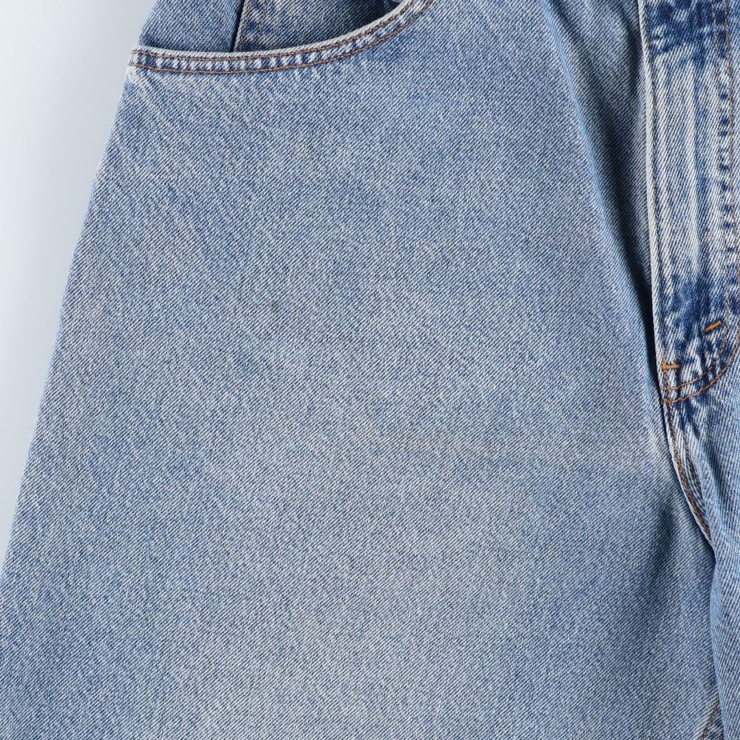 1990'S Levi's 565-1714 Wide Leg Denim Shorts, Made in USA, Men's Size W34 (approx.), Vintage. cotton blue type Vintage Second Hand