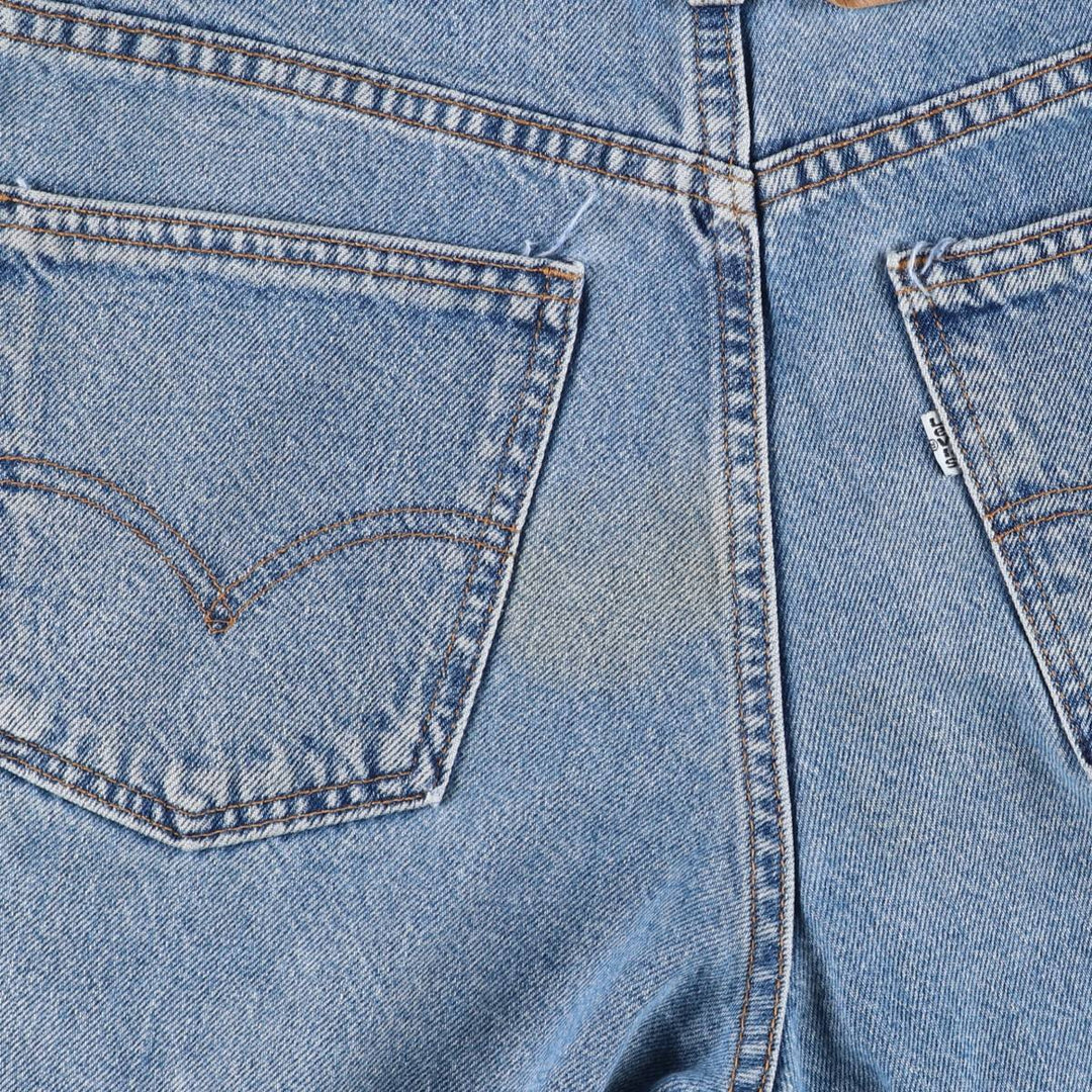 1990'S Levi's 565-1714 Wide Leg Denim Shorts, Made in USA, Men's Size W34 (approx.), Vintage. cotton blue type Vintage Second Hand
