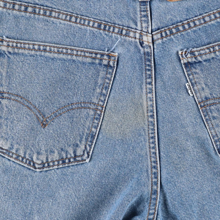 1990'S Levi's 565-1714 Wide Leg Denim Shorts, Made in USA, Men's Size W34 (approx.), Vintage. cotton blue type Vintage Second Hand