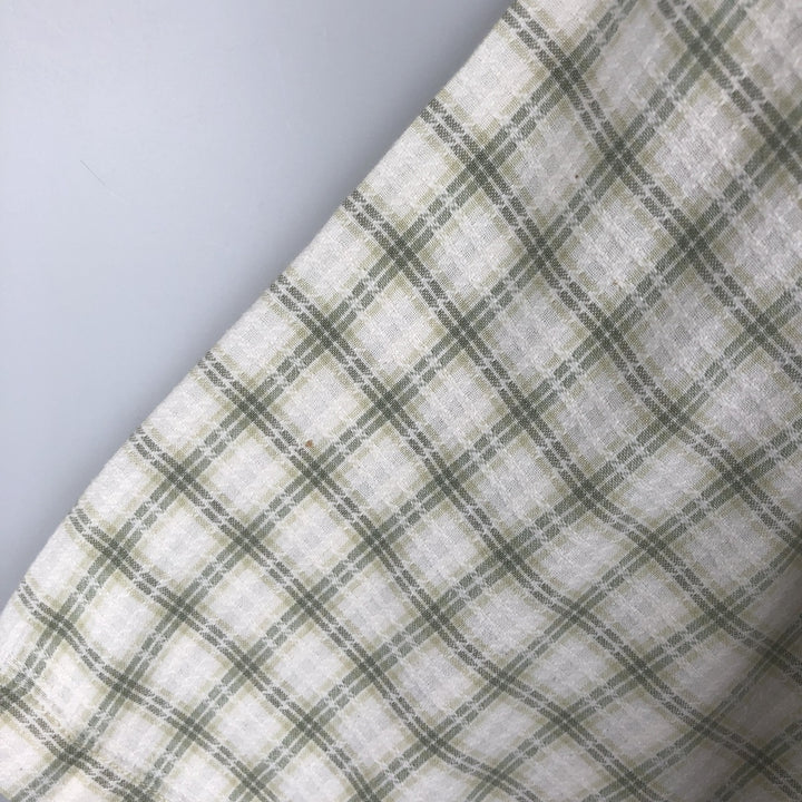 2000'S Columbia Short Sleeve Cotton Check Box Shirt, Men's XL cotton white type Vintage Second Hand
