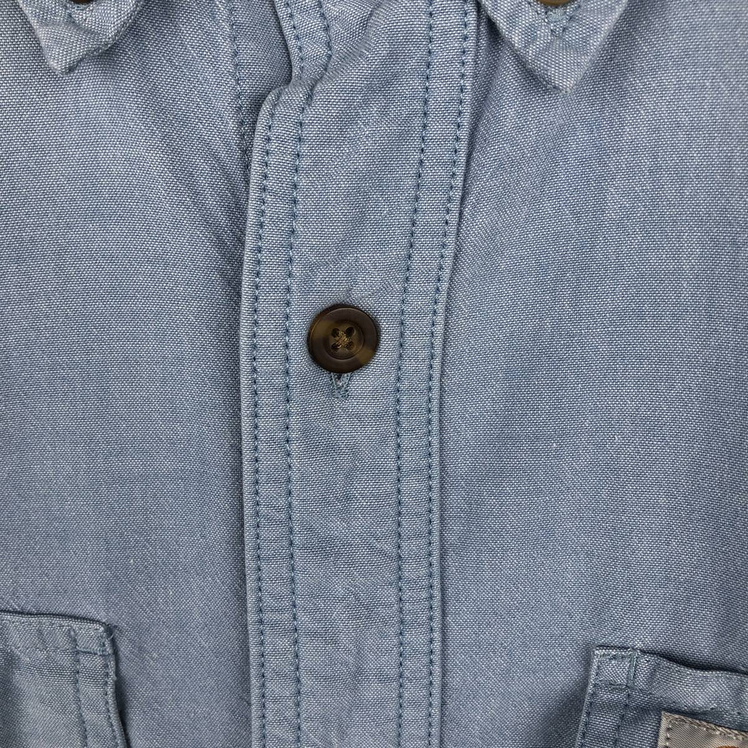 Carhartt Original Fit Long Sleeve Button-Down Work Shirt, Men's Size Medium cotton Blue type light blue Vintage Second Hand