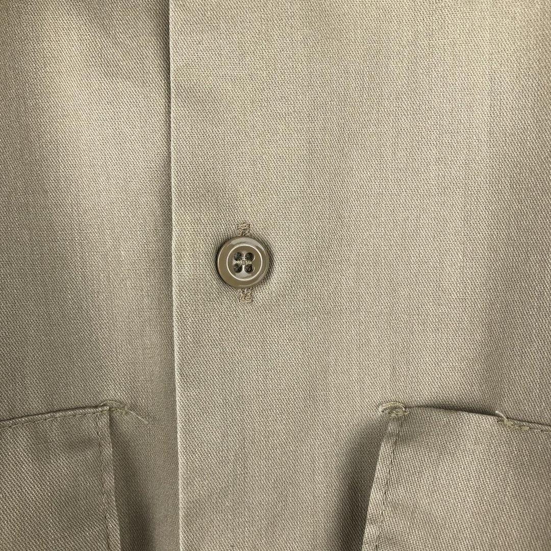 Dickies Long Sleeve Work Shirt, Men's XL Size polyester Beige type Vintage Second Hand