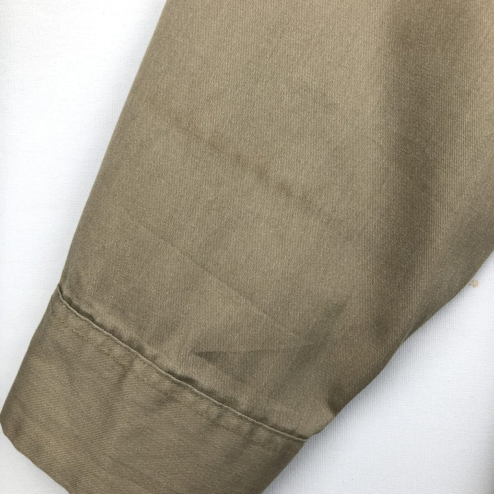 Dickies Long Sleeve Work Shirt, Men's XL Size polyester Beige type Vintage Second Hand