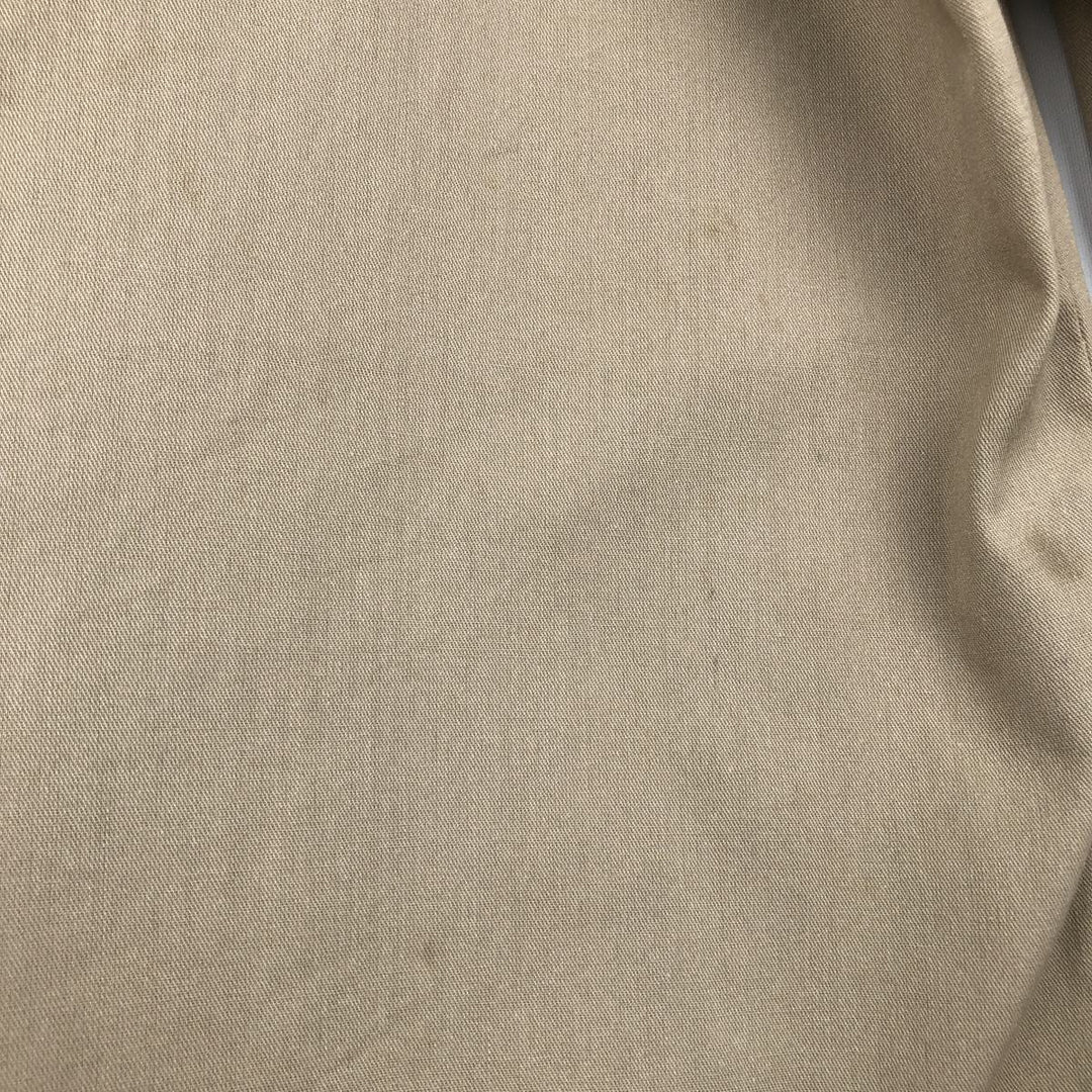 Dickies Long Sleeve Work Shirt, Made in USA, Men's Size L polyester Beige type Vintage Second Hand