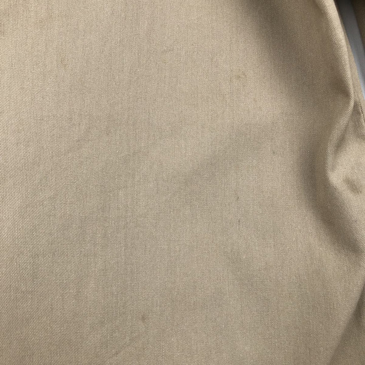 Dickies Long Sleeve Work Shirt, Made in USA, Men's Size L polyester Beige type Vintage Second Hand