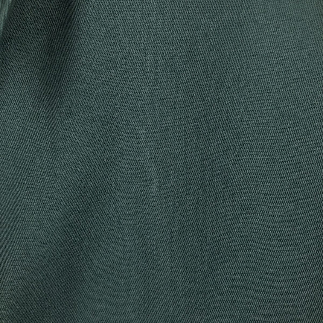 70'S Big Mac Long-Sleeve Work Shirt, Men's Size XL (Equivalent), Vintage polyester Green type dark green Vintage Second Hand
