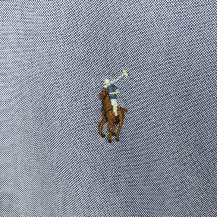Ralph Lauren YARMOUTH long sleeve button down shirt, men's XL size cotton blue type Vintage Second Hand