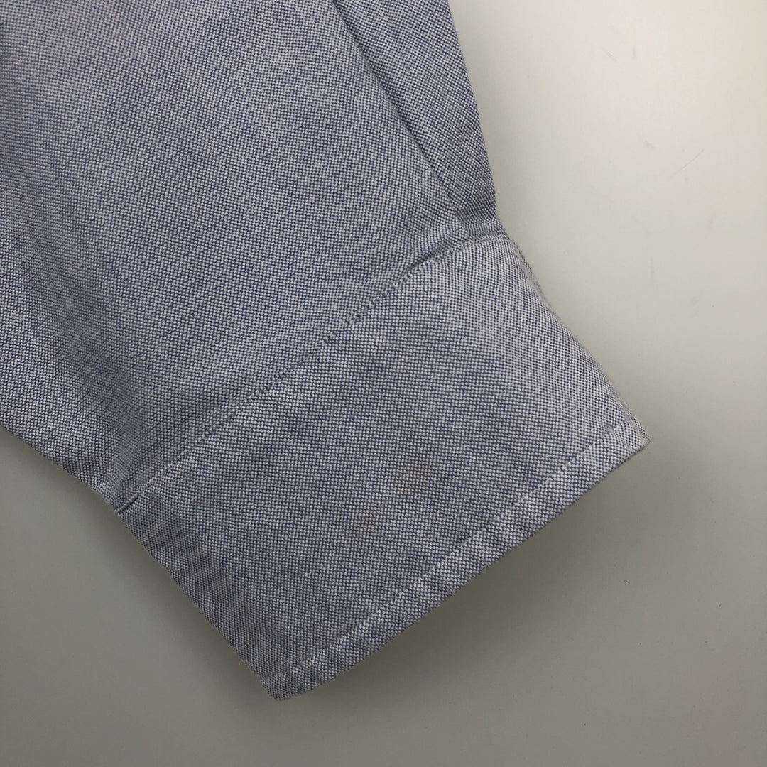 Ralph Lauren YARMOUTH long sleeve button down shirt, men's XL size cotton blue type Vintage Second Hand