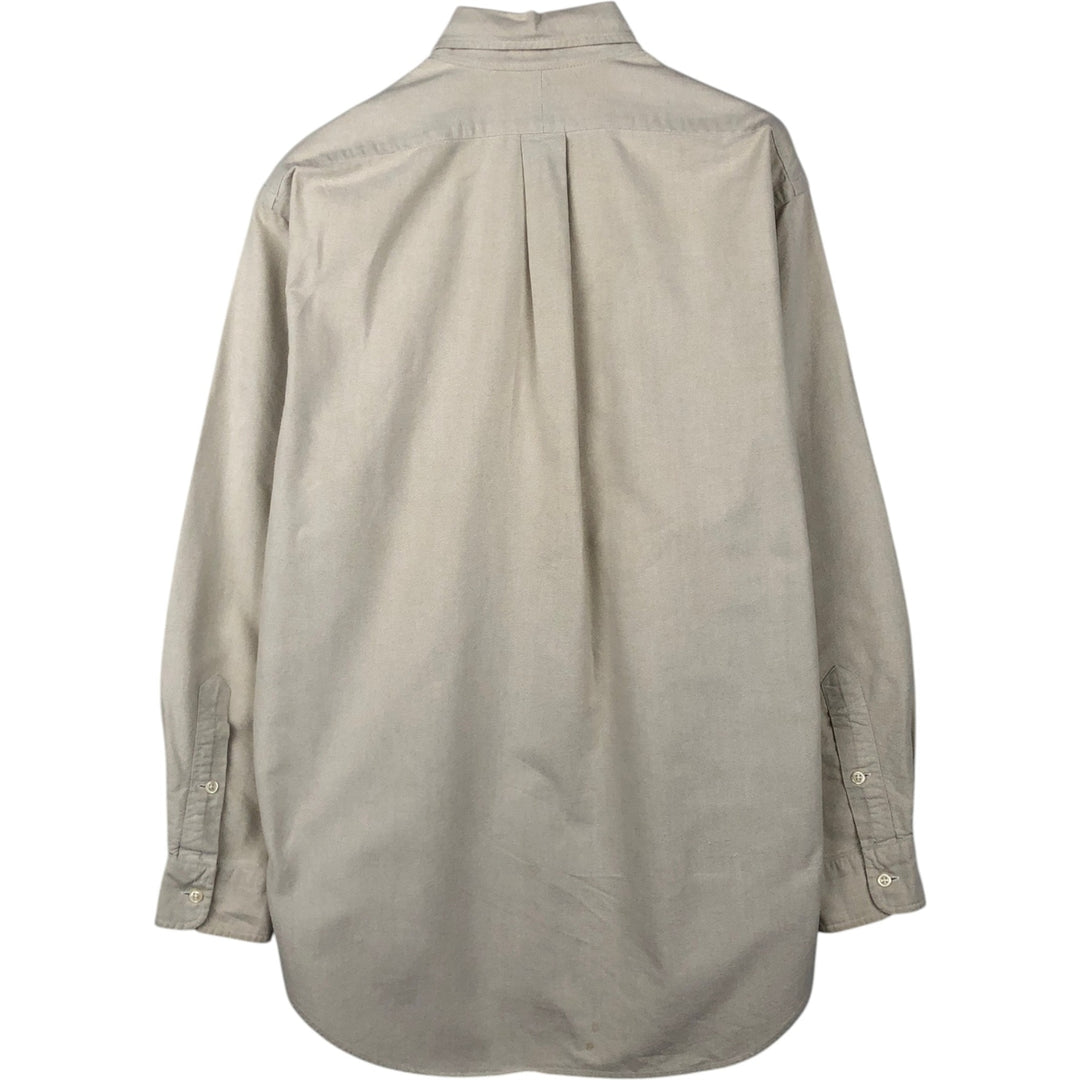 Ralph Lauren BLAKE long sleeve button down shirt, men's size M cotton Beige type Vintage Second Hand