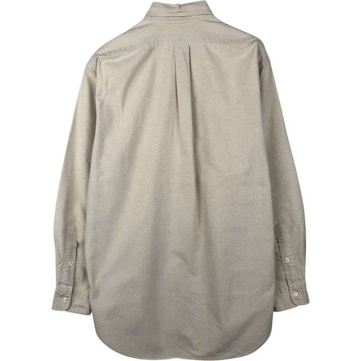 Ralph Lauren BLAKE long sleeve button down shirt, men's size M cotton Beige type Vintage Second Hand