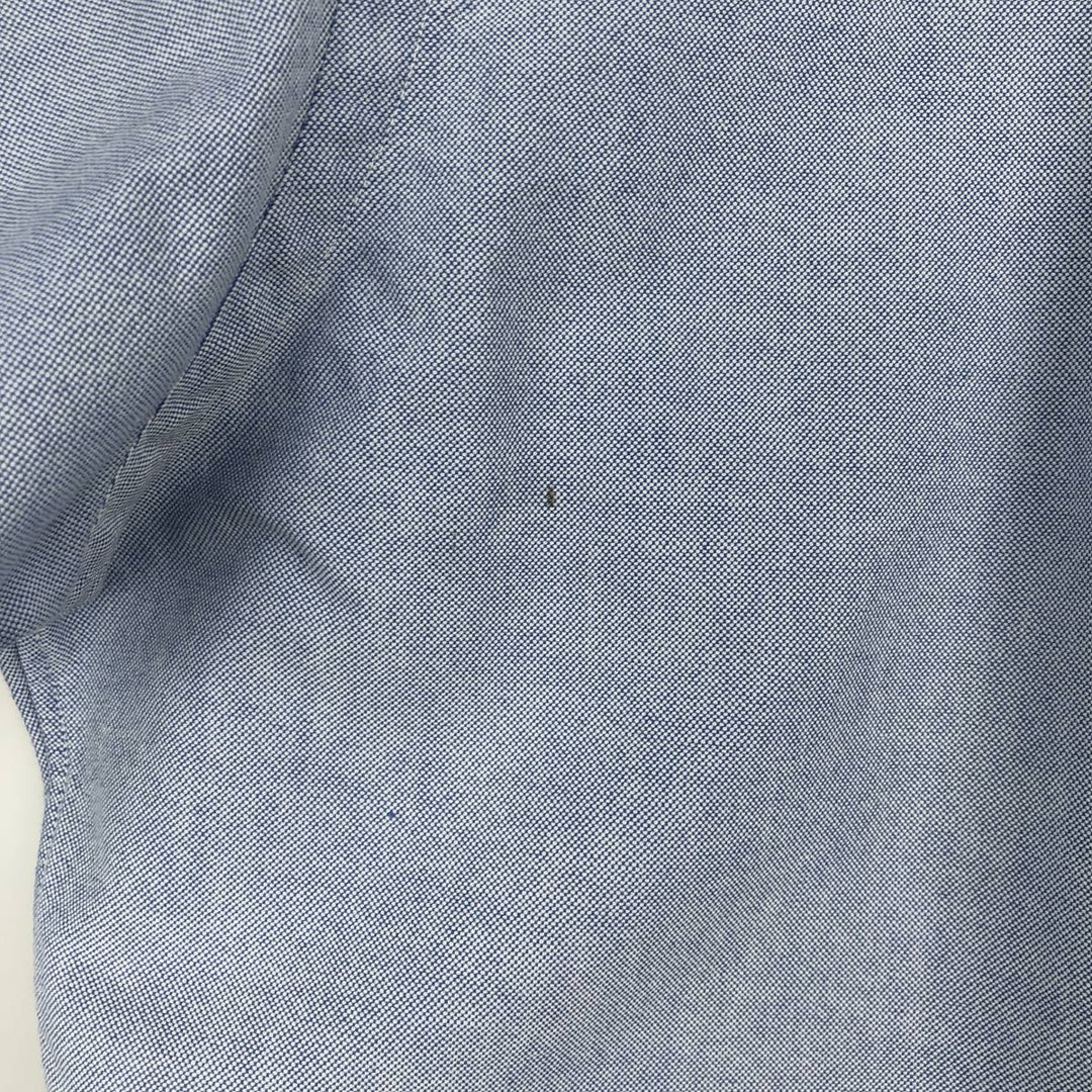 Ralph Lauren long sleeve button down shirt, men's size L cotton blue type Vintage Second Hand