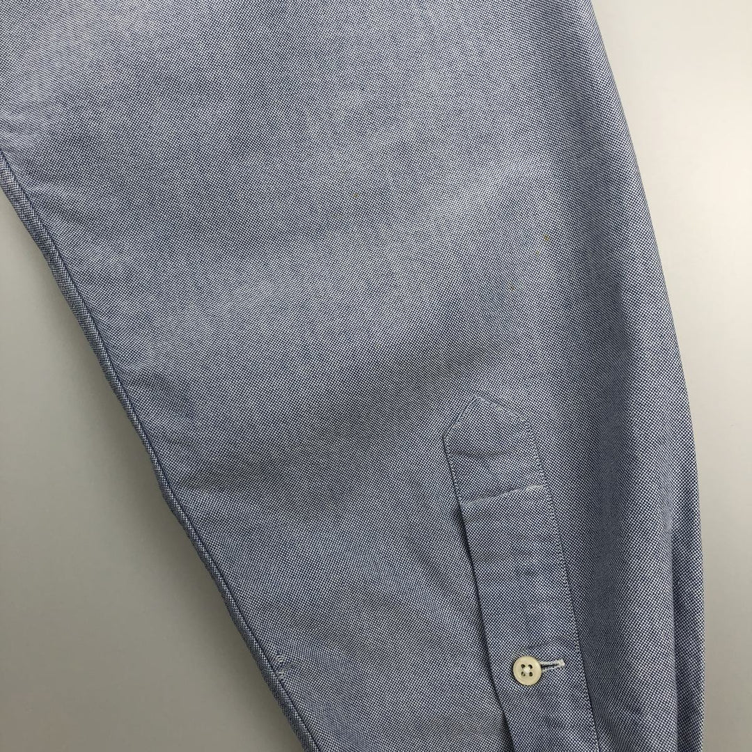 Ralph Lauren long sleeve button down shirt, men's size L cotton blue type Vintage Second Hand