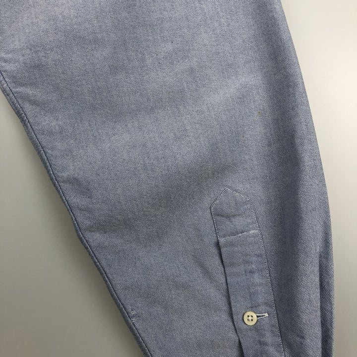 Ralph Lauren long sleeve button down shirt, men's size L cotton blue type Vintage Second Hand