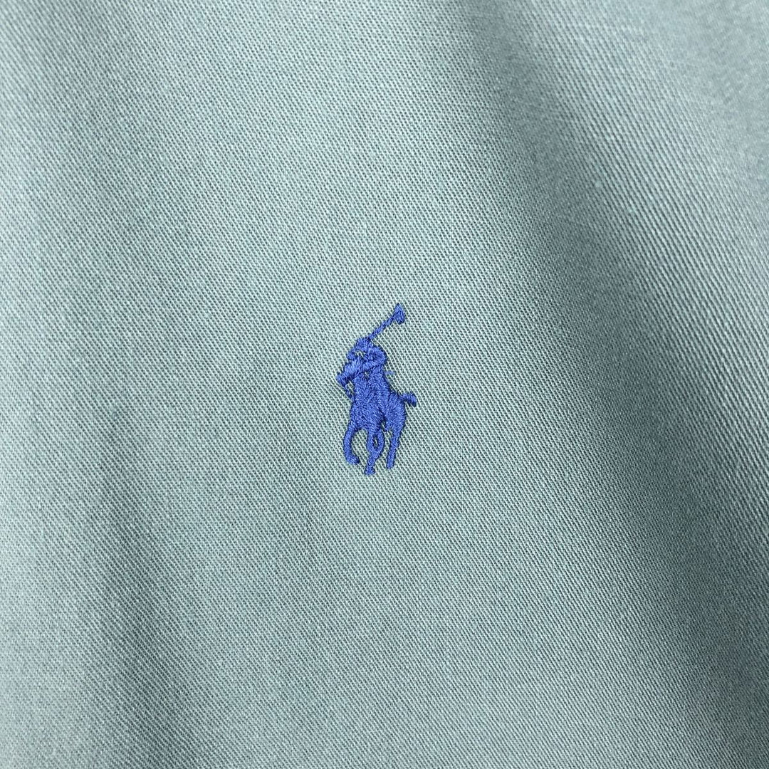 Ralph Lauren BLAIRE long sleeve button down shirt, men's size L cotton blue type Vintage Second Hand