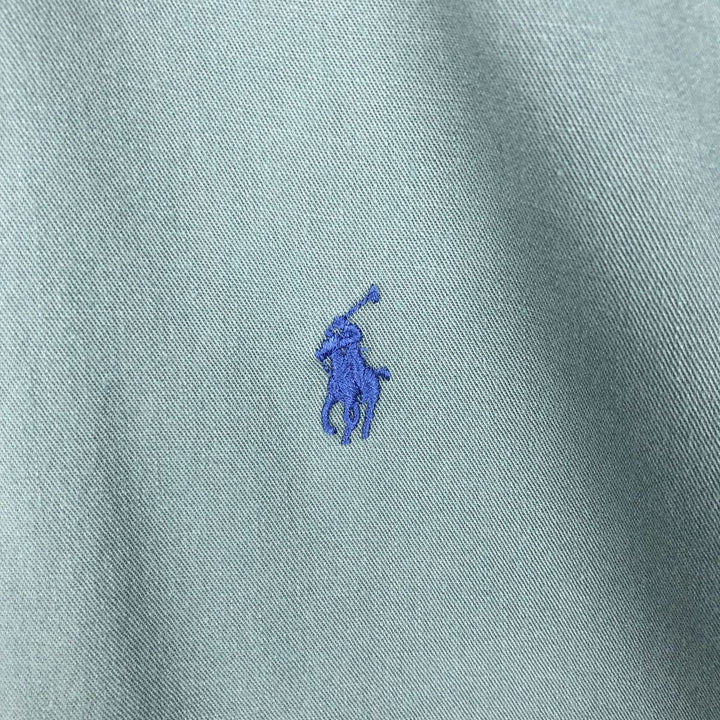Ralph Lauren BLAIRE long sleeve button down shirt, men's size L cotton blue type Vintage Second Hand