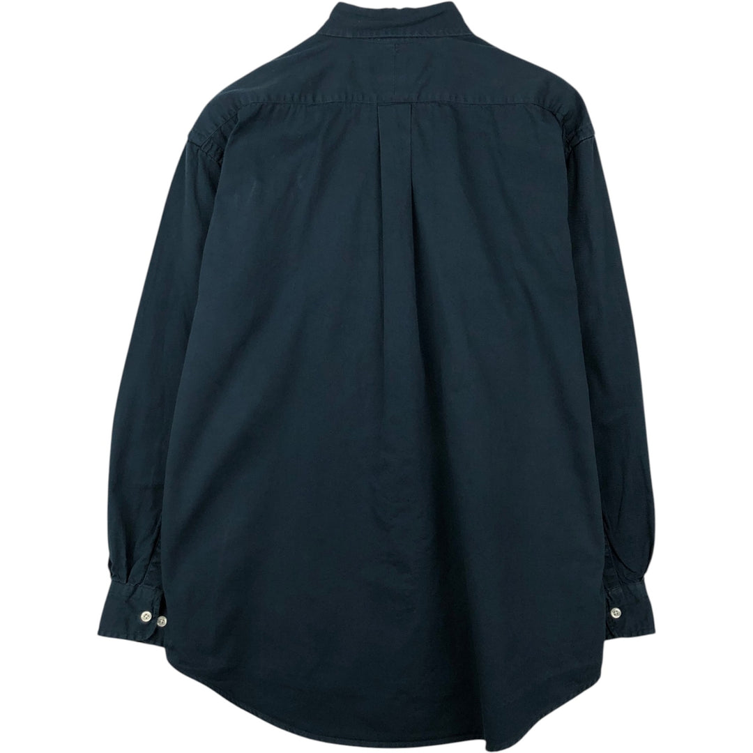 Ralph Lauren BLAKE long sleeve button down shirt, men's size L cotton navy blue type Vintage Second Hand