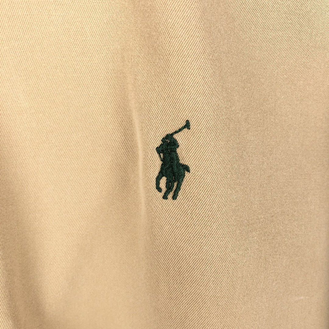 Ralph Lauren Classic Fit Long Sleeve Button Down Shirt, Men's Size L cotton Beige type Vintage Second Hand