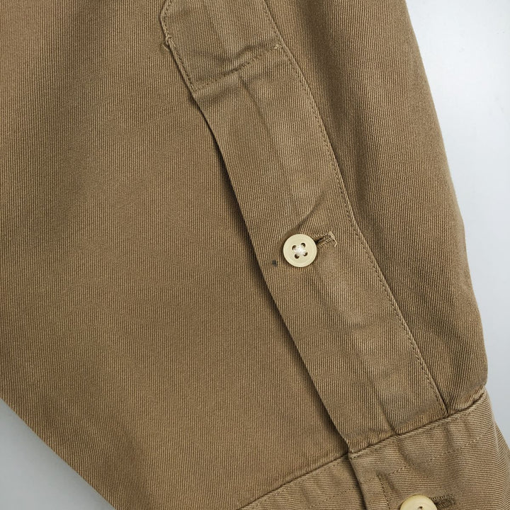 Ralph Lauren Classic Fit Long Sleeve Button Down Shirt, Men's Size L cotton Beige type Vintage Second Hand