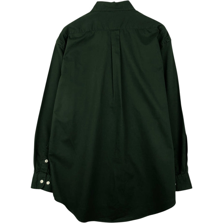 Ralph Lauren BLAKE long sleeve button down shirt, men's size L cotton green type Vintage Second Hand
