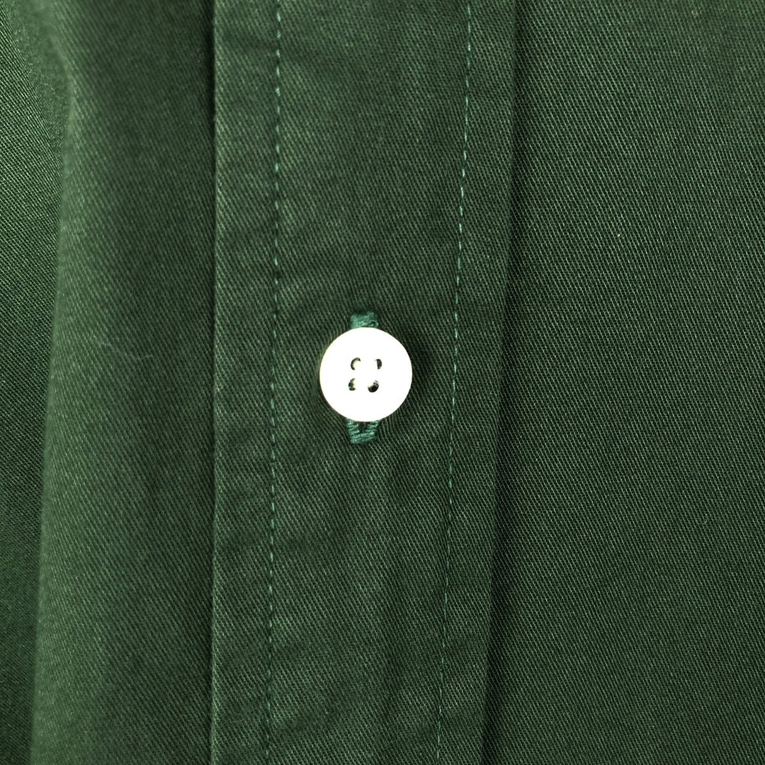 Ralph Lauren BLAKE long sleeve button down shirt, men's size L cotton green type Vintage Second Hand