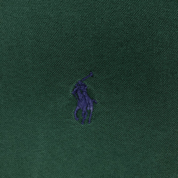 Ralph Lauren BLAKE long sleeve button down shirt, men's XL size cotton green type Vintage Second Hand