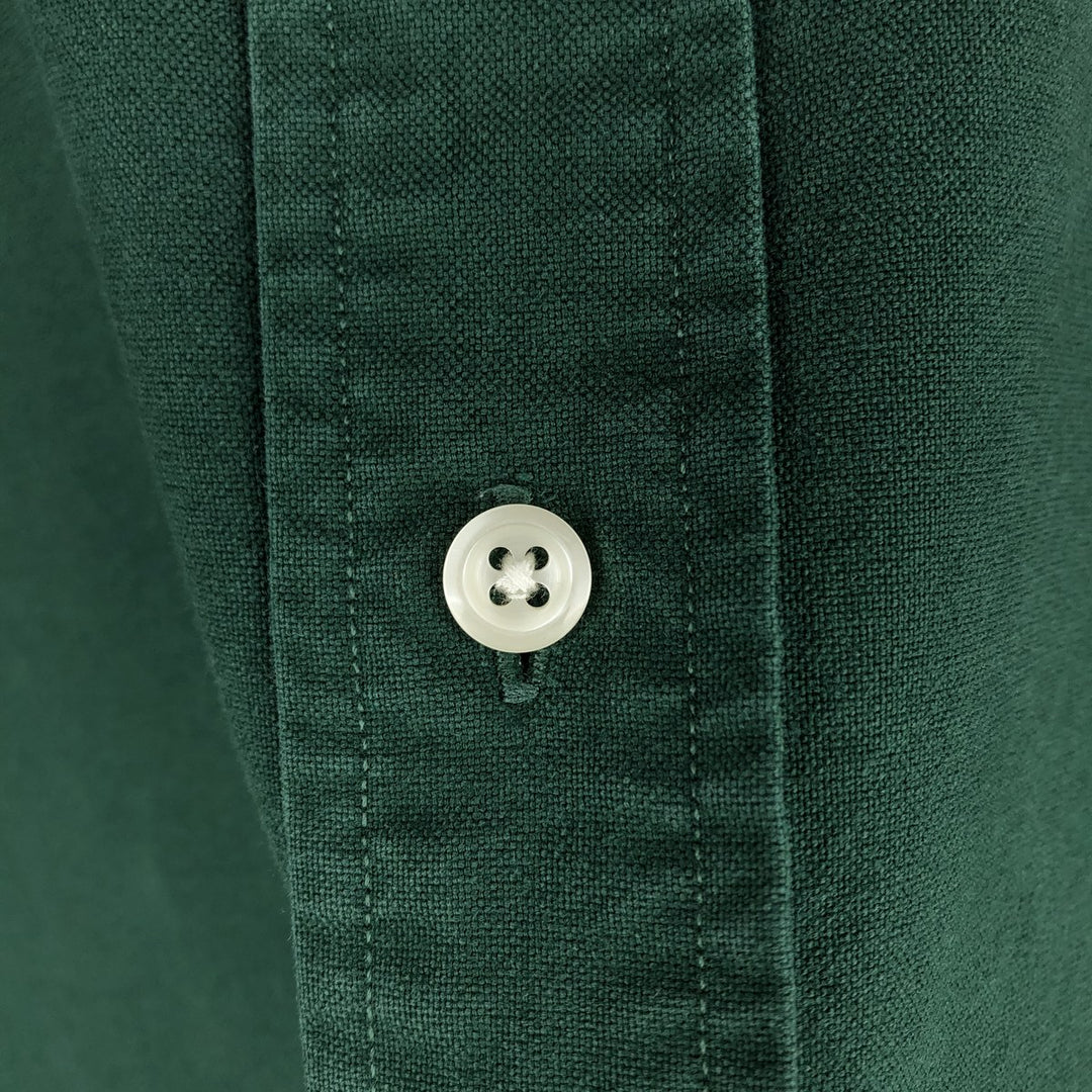 Ralph Lauren BLAKE long sleeve button down shirt, men's XL size cotton green type Vintage Second Hand