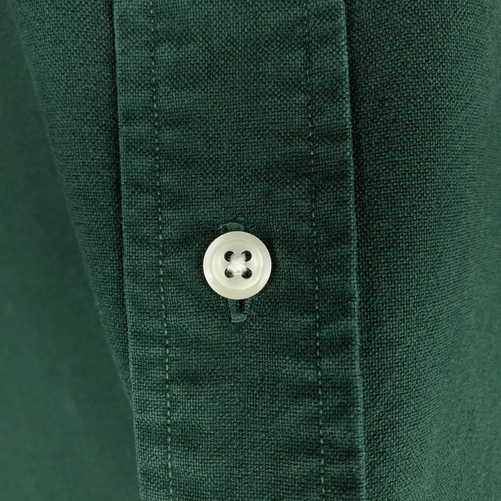 Ralph Lauren BLAKE long sleeve button down shirt, men's XL size cotton green type Vintage Second Hand